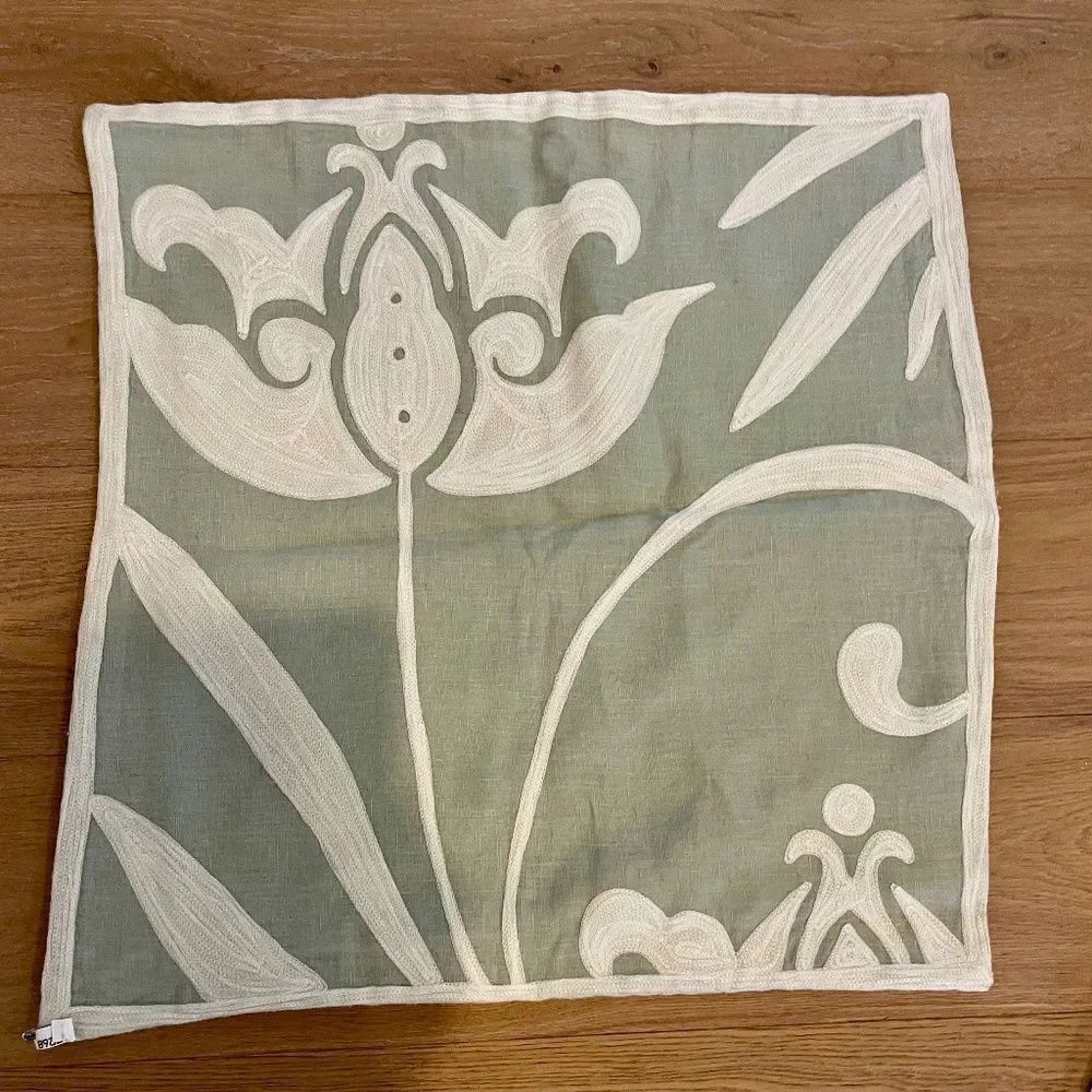 Serena & Lily Hand Stitched Euro Shams (Sea foam Green) EUC *4 available